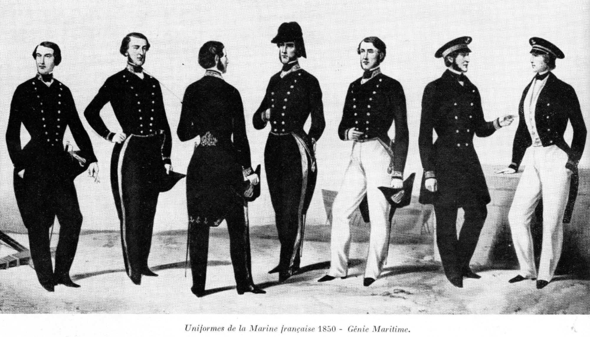 1830 Uniforme Génie Maritime 